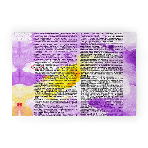 Susanne Kasielke Smile Dictionary Art Welcome Mat