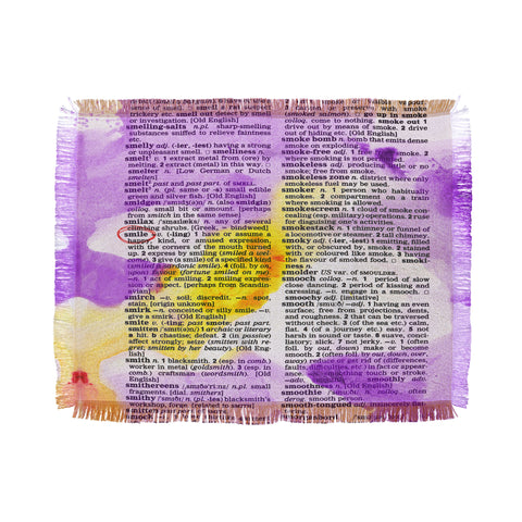 Susanne Kasielke Smile Dictionary Art Throw Blanket