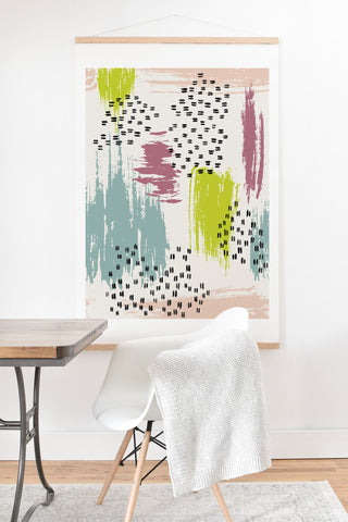 Susanne Kasielke Soft Geometric Marks Art Print And Hanger