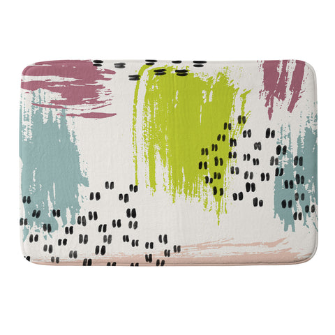 Susanne Kasielke Soft Geometric Marks Memory Foam Bath Mat