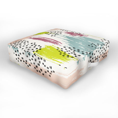 Susanne Kasielke Soft Geometric Marks Outdoor Floor Cushion