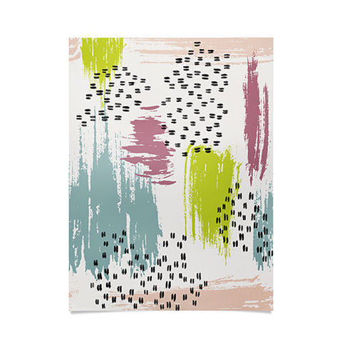 Susanne Kasielke Soft Geometric Marks Poster