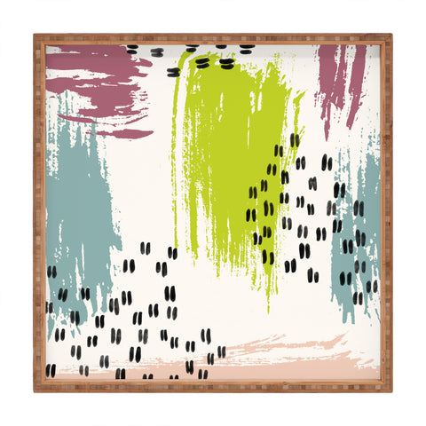 Susanne Kasielke Soft Geometric Marks Square Tray