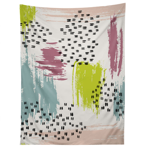 Susanne Kasielke Soft Geometric Marks Tapestry