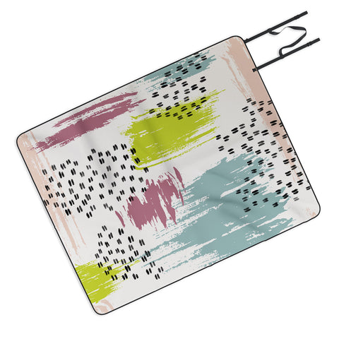 Susanne Kasielke Soft Geometric Marks Picnic Blanket