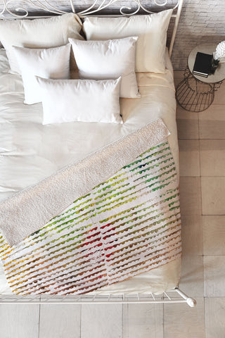 Susanne Kasielke Splashy Groove Fleece Throw Blanket