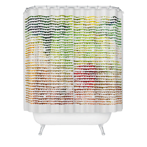 Susanne Kasielke Splashy Groove Shower Curtain