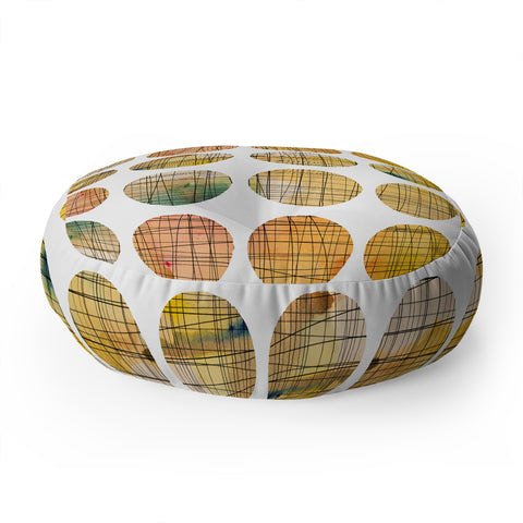 Susanne Kasielke Squared Circle Floor Pillow Round