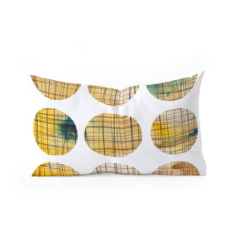 Susanne Kasielke Squared Circle Oblong Throw Pillow