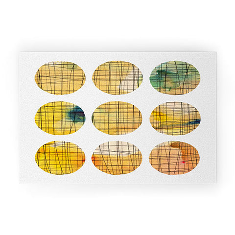 Susanne Kasielke Squared Circle Welcome Mat