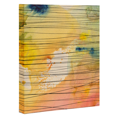 Susanne Kasielke Stripy Collage Art Canvas