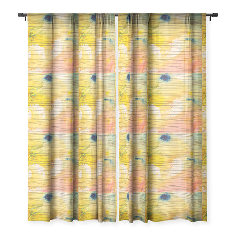 Susanne Kasielke Stripy Collage Sheer Window Curtain