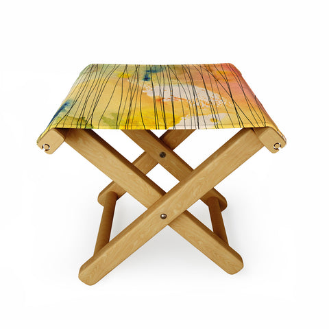 Susanne Kasielke Stripy Collage Folding Stool