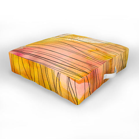 Susanne Kasielke Stripy Collage Outdoor Floor Cushion