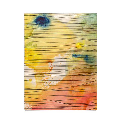 Susanne Kasielke Stripy Collage Poster