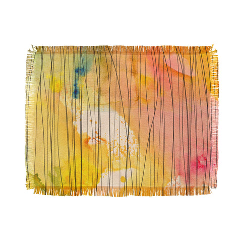 Susanne Kasielke Stripy Collage Throw Blanket