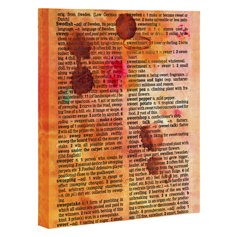 Susanne Kasielke Sweetheart Dictionary Art Art Canvas