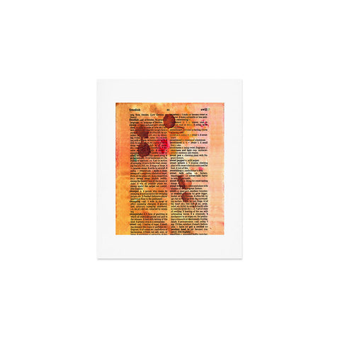 Susanne Kasielke Sweetheart Dictionary Art Art Print