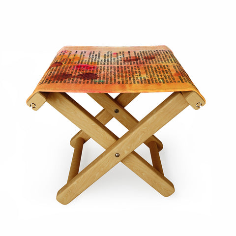 Susanne Kasielke Sweetheart Dictionary Art Folding Stool