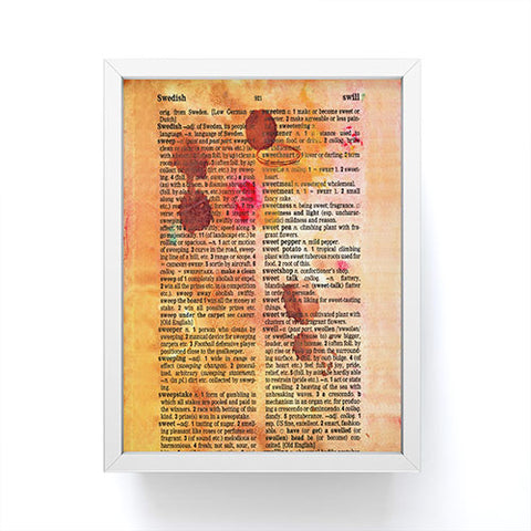 Susanne Kasielke Sweetheart Dictionary Art Framed Mini Art Print