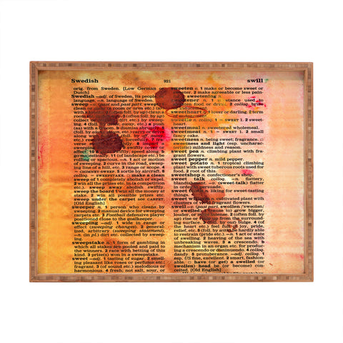 Susanne Kasielke Sweetheart Dictionary Art Rectangular Tray