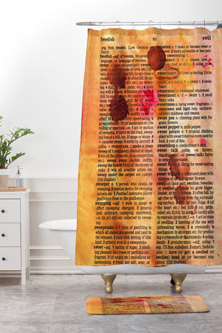 Susanne Kasielke Sweetheart Dictionary Art Shower Curtain And Mat