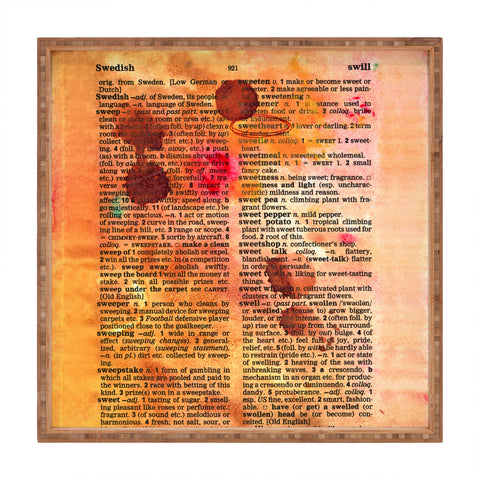 Susanne Kasielke Sweetheart Dictionary Art Square Tray
