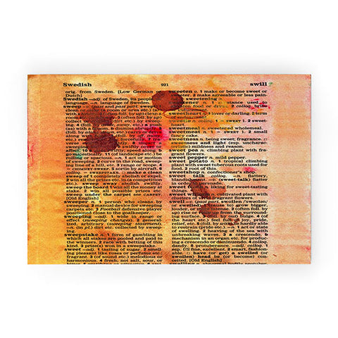 Susanne Kasielke Sweetheart Dictionary Art Welcome Mat
