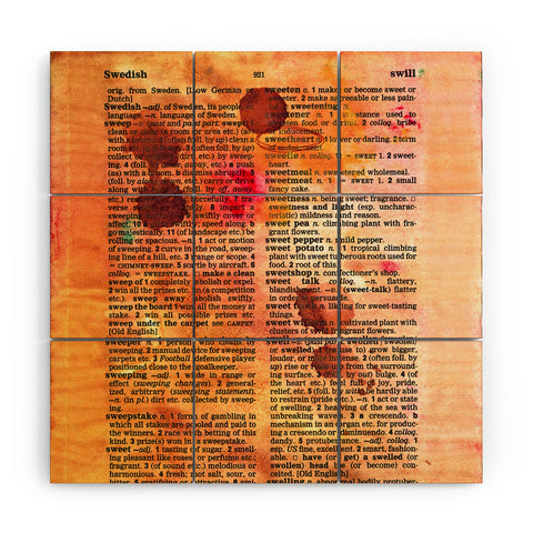 Susanne Kasielke Sweetheart Dictionary Art Wood Wall Mural