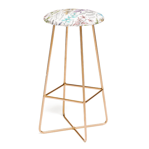 Susanne Kasielke Vintage Flower Garden Bar Stool