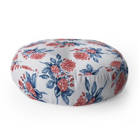 Susanne Kasielke Vintage Rose Floor Pillow Round