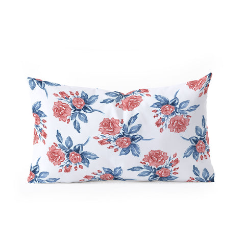 Susanne Kasielke Vintage Rose Oblong Throw Pillow