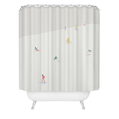 Swen Swensøn SKIBAKKEN Shower Curtain