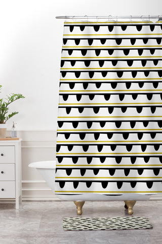 Tammie Bennett Birds On A Wire Shower Curtain And Mat