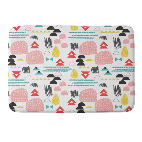 Tammie Bennett champagne bubbles Memory Foam Bath Mat