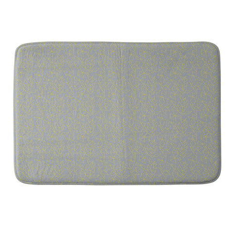 Tammie Bennett Concrete Flowers Memory Foam Bath Mat