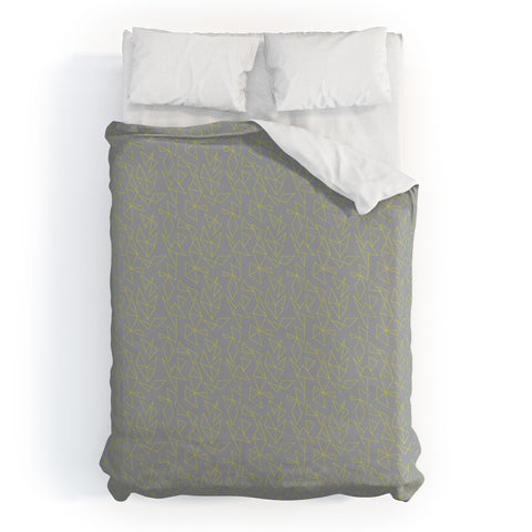 Tammie Bennett Concrete Flowers Duvet Cover