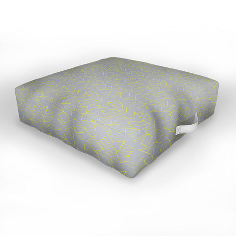 Tammie Bennett Concrete Flowers Outdoor Floor Cushion