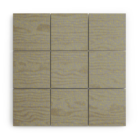 Tammie Bennett Concrete Flowers Wood Wall Mural
