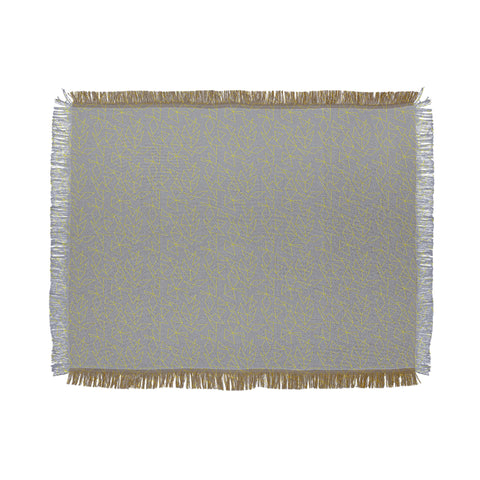 Tammie Bennett Concrete Flowers Throw Blanket