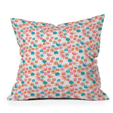 Tammie Bennett Fairyflowers Throw Pillow