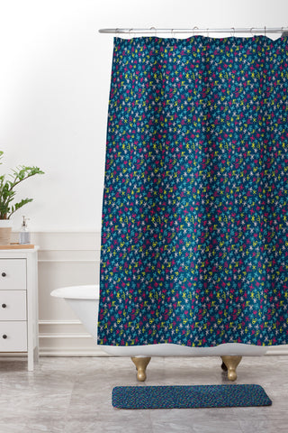 Tammie Bennett Flowersdance Shower Curtain And Mat