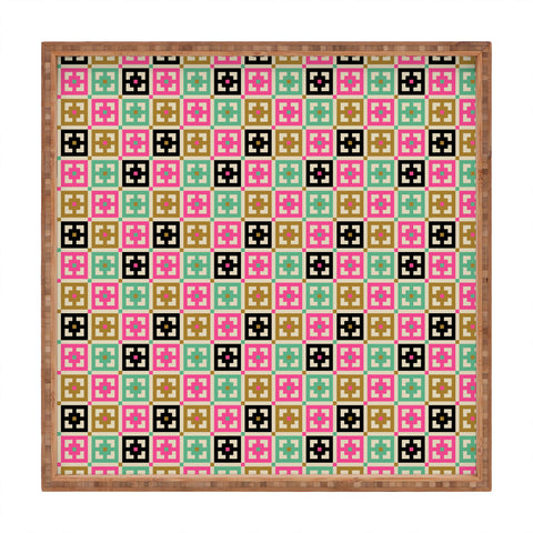 Tammie Bennett Gridsquares Square Tray