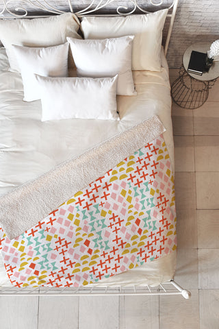 Tammie Bennett plus swimming Fleece Throw Blanket