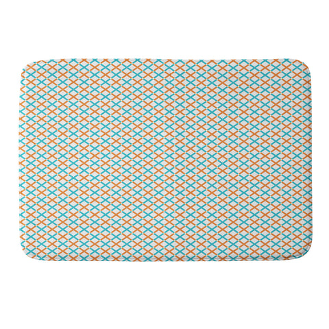 Tammie Bennett X Check Memory Foam Bath Mat