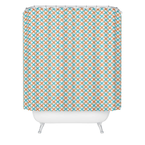 Tammie Bennett X Check Shower Curtain