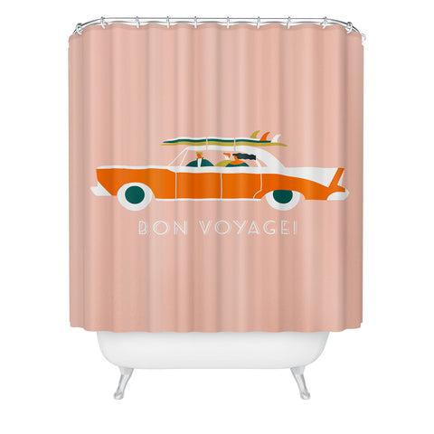 Tasiania Bon voyage Shower Curtain