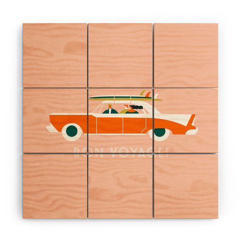 Tasiania Bon voyage Wood Wall Mural
