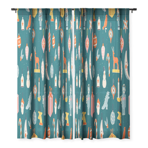 Tasiania Christmas vintage toys Sheer Non Repeat