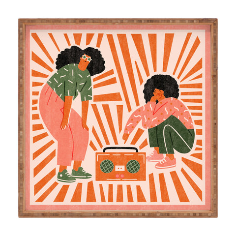 Tasiania Dance babe Square Tray